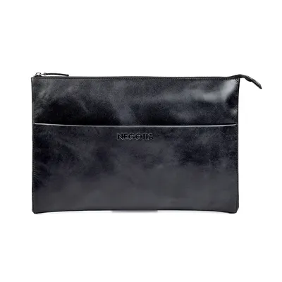 Produktbild von Negotia leather notion laptopTasche 15,6'' zwart - Schwarz