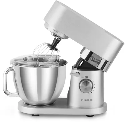 Produktbild von Küchenmaschine Phsm 9100, 1500 W, 5,5 L Schüssel, Planetenkneter, Fleischwolf, Trommelreibe, Mixaufsatz