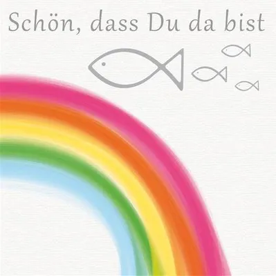 Produktbild von 20 Servietten Rainbow fishes colourful - bunt 33x33cm