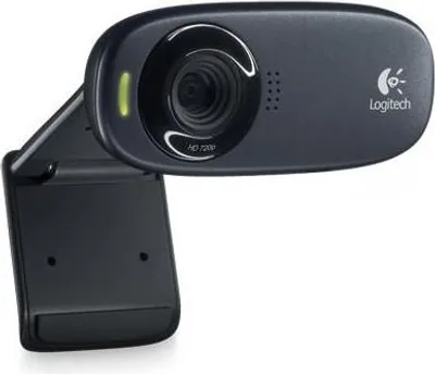 Produktbild von Logitech 960-000585, 1280 x 720 Pixel, 5 MP, USB, Schwarz, Ja, MacOS, Android