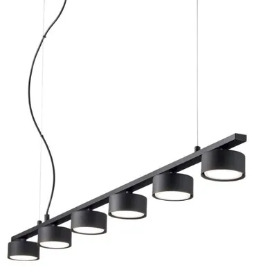 Produktbild von Aufhängung Industrial-Minimal Minor Metall Schwarz 6 Lichter Gx53 9W 3000K