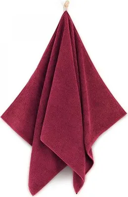 Image de Serviette de toilette, serviette de bain, coton égyptien, épaisse, Kiwi  50 x 100, rouge vin