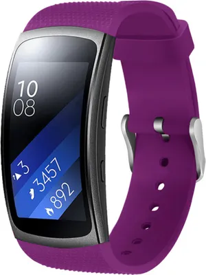 Produktbild von Strap-it Samsung Gear Fit 2 (Pro) Armband Silikon (Lila)