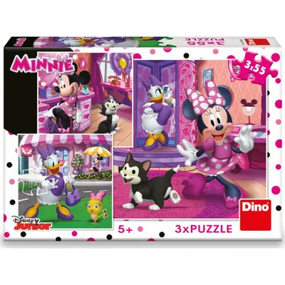 Produktbild von DINO Puzzle Day mit Minnie 3x55 Teile