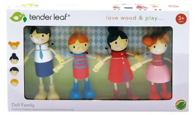 Immagine prodotto di Tender Leaf Toys Doll Familie (Material Holz, Kinderspielzeug, Bunt) 7508142