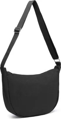 Obrázek produktu pro Miss Lulu Dámy Nylon Crossbody ramenní taška Vodotěsný nastavitelný popruh Hobo ramenní taška volný čas Half Moon Bag taška přes rameno