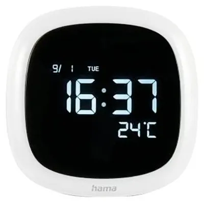 Obrázek produktu pro Hama Bora Bora, Digitální budík, Bílá, Vnitřní, 12/24 h, -10 - 50 °C, F, °C