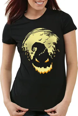 Produktbild von style3 Boogie Man Halloween Damen T-Shirt Nightmare, Farbe:Schwarz, Größe:L