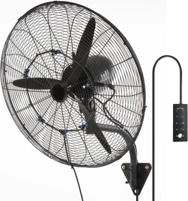 Produktbild von Nebelventilator 61,6 cm - oszillierender, wasserdichter Ventilator - 3 Geschwindigkeiten - 7000 CFM - gewerblicher und privater Ventilator für Lagerhäuser, Gewächshäuser und Werkstätten