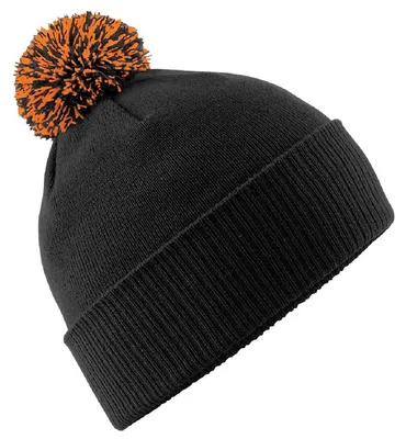 Image de Beechfield - Casquette pour hommes/femmes unie FK248 (taille unique) (noir/orange)