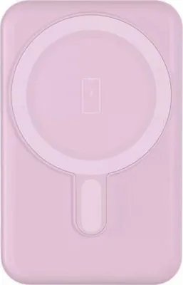 Immagine prodotto di BigBen Connected, Powerbank USB A / USB-C 10W 5000mAh compatibile con MagSafe a induzione, rosa