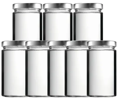 Obrázek produktu pro Solidchoice – Sada 8 vzduchotěsných úložných nádob se šroubovacím víkem, objem 700 ml