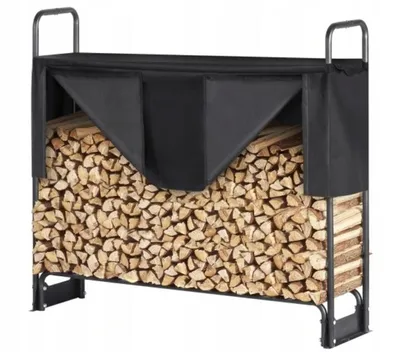 Obrázok produktu pre Držiak na palivové drevo Kovový stojan na palivové drevo s vodotesným krytom 360 cm