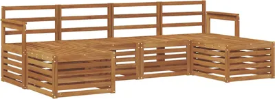 Produktbild von vidaXL Outdoor-Sofagarnitur 6 stk. Natur