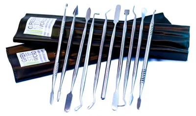 Modellierwerkzeug-Set, 10-tlg., Edelstahl, 20 Spitzen