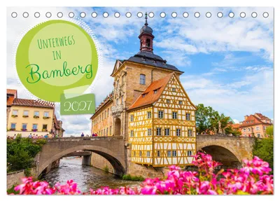 Productafbeelding van Op reis in Bamberg (tafelkalender 2027, formaat A5 liggend), CALVENDO maandkalender