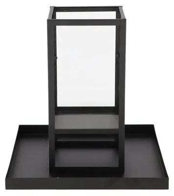 Image de Lampe Tempête de Table S - Noir - 27 x 27 x H 27,5 cm