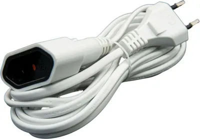 Produktbild von Verlängerungskabel 3 Meter Flach Stromkabel Euro-Stecker Schuko-Stecker Verlängerung Kabel Strom