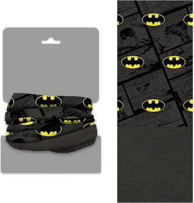 Immagine prodotto di Batman 64x24 cm Scaldacollo Grigio Ragazzi, Ragazze Grigio Taglia Unica