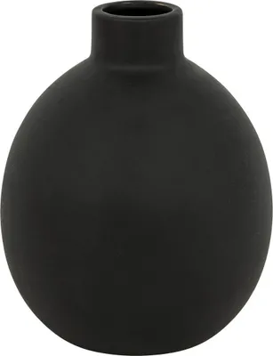 Produktbild von Keramikvase rily schwarz h18cm  - Atmosphera créateur d'intérieur