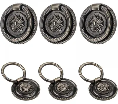 Produktbild von Vintage-Möbelgriffe, Vintage-Möbelknöpfe aus Messing, Vintage-Schubladengriffe, Vintage-Möbelgriffe mit Schrauben