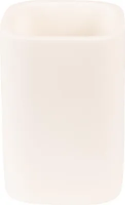 Immagine prodotto di Clayre & Eef Portaspazzolino 7x7x10 cm in Vetroceramica bianca