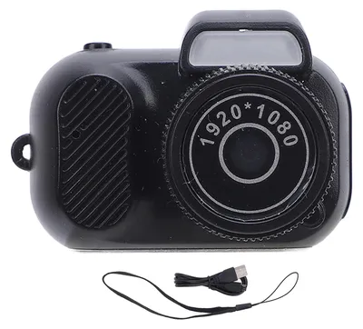 Zdjęcie produktu dla Mały aparat kompaktowy 1080p HD z kolorowym ekranem 0,96 cala, z klamrą USB i paskiem – idealny na podróże dla studentów