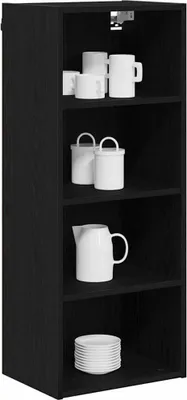 Produktbild von Langlebige Hängeschrank Schwarz Eichen-Optik 40 x 29,5 x 100cm - Möbel660889 - Küchenschränke