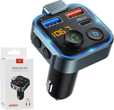 Zdjęcie produktu dla Ecobox Transmiter Fm  12/24 V Bluetooth 2 X Usb + Pd 20W