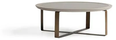 Produktbild von Couchtisch Modern Beistelltisch Kaffeetisch Sofatisch Beige Metall