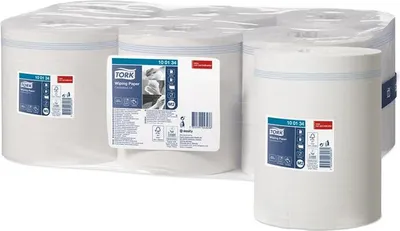 Immagine prodotto di Tork - Poetsrol M2 1Laags 6 Rotoli Bianco 100134 | Scatola A 6 Rotoli