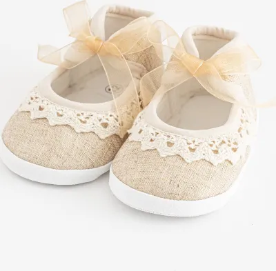 Produktbild von Baby Spitzenstiefel New Baby braun 12-18 m, Gr. 12-18 m