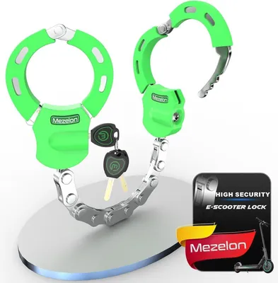 Obrázok produktu pre Vysokobezpečnostný zámok na ruku e-skútru zelený