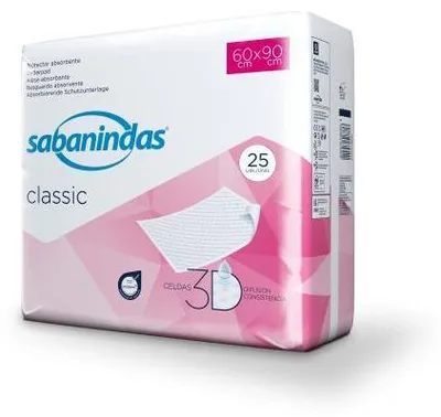 Image de Sabanindas Classic 60x90 cm Compresses à usage unique 25 pces