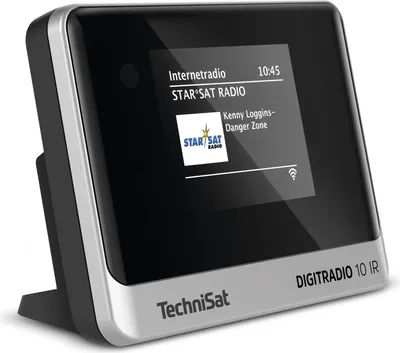 Immagine prodotto di TechniSat DigitRadio 10 IR - Netzwerk-Audioplayer / DAB-Radiotuner - Schwarz/Silber (0010/3945)