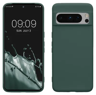 Produktbild von kwmobile Handyhülle für Google Pixel 8 Pro Hülle - TPU Case - Kabelloses Laden - Schutzhülle Cover in Blaugrün