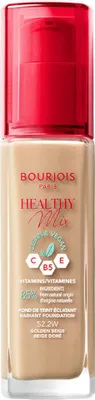 Image de Bourjois Healthy Mix Clean & Vegan Radiant Foundation fond de teint liquide pour unifier le teint 52.2W Golden Beige 30 ml
