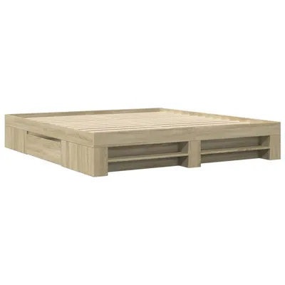 Obrázok produktu pre vidaXL Rám postele bez matraca Sonoma dub 180x200 cm materiál na báze dreva