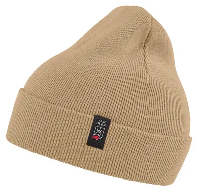 Imagen del producto de VAN DEER, gorro clásico tipo "beanie" tejido a punto, color marrón