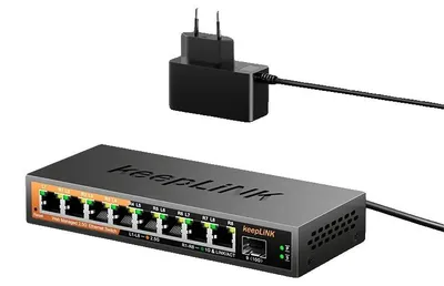Image de Commutateur réseau, 9 ports, support multi-gigabit, modèle KP-9000-9XHML-X