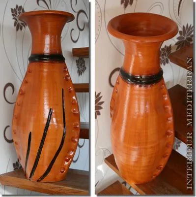 Produktbild von BODENVASE "ALGARVE II" - 60 CM Hellbraun