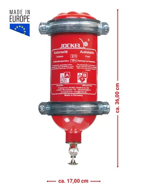Produktbild von Jockel 2L Auslösetemp. 79 °C Schaum Automatik-Feuerlöscher fluorfrei inkl. Plakette, KI-generiertes Bild