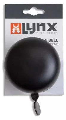 Obrázek produktu pro Zvonek na kolo Lynx retro zvonek na kolo černý ding dong, 8 cm