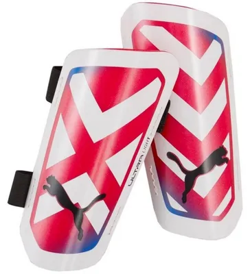 Produktbild von Puma - "Ultra Light" Schienbeinschutz SX1914 (L) (Weiß/Rot)