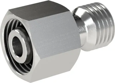 Produktbild von Riegler Reduzierung, Rohr-Außen-Ø Zapfen 12 mm, Muffen 6 mm, ES 1.4571