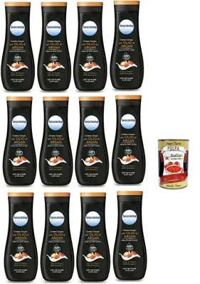 Produktbild von Leocrema, Crema Corpo Arganöl, Reichhaltig und samtig, feuchtigkeitsspendende Körpercreme, body cream, 12x 400ml + Italian Gourmet polpa 400g