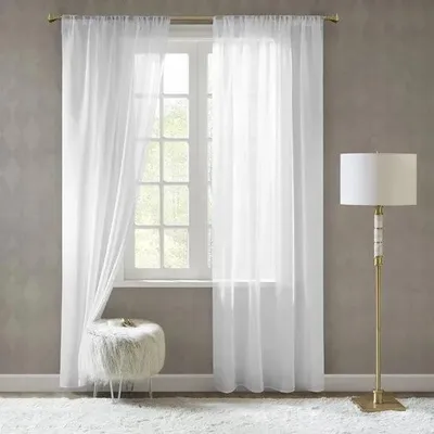 Produktbild von Vorhänge Gardinen - Transparente Voile-, 2er-Set 140 cm breit × 270 cm hoch