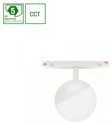 Produktbild von GLOBE LED Stromschienenstrahler 48V 5W CCT Philips Hue - Zigbee Dimmbar Weiß