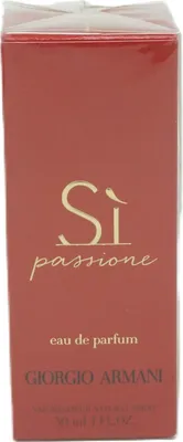 Produktbild von Giorgio Armani Sì Passione, Frauen, 30 ml, Nicht nachfüllbare Flasche, A floral fruity fragrance, structured around Sì key markers, revealed with the radiance of the..., Spray, ALCOHOL, PARFUM / FRAGRANCE, AQUA / WATER, HYDROXYCITRONELLAL, ALPHA-ISOMETHYL IONONE, LIMONENE,...