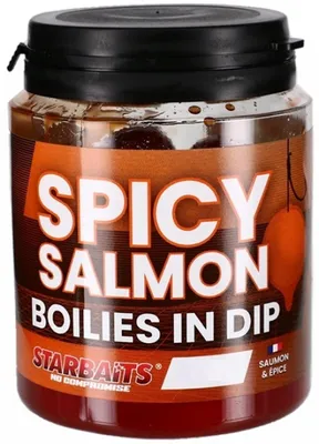 Obrázek produktu pro Starbaits Boilies V Dipu Spicy Salmon 150g  20mm